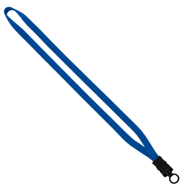 1/2" Cotton Lanyard with Plastic Snap-Buckle Release & O-Ring 17