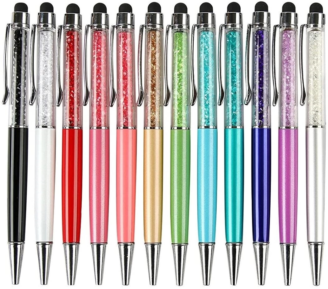 2-In-1 Slim Crystal Diamond Stylus Ballpoint Pen 2