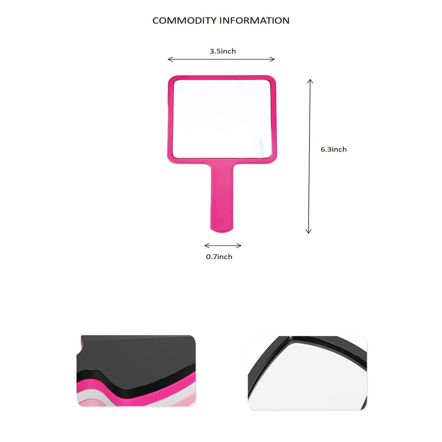 Square Handle Is Portable And Compact Portable Mirror 7