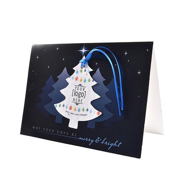 Printed Shape Ornament Folding Card