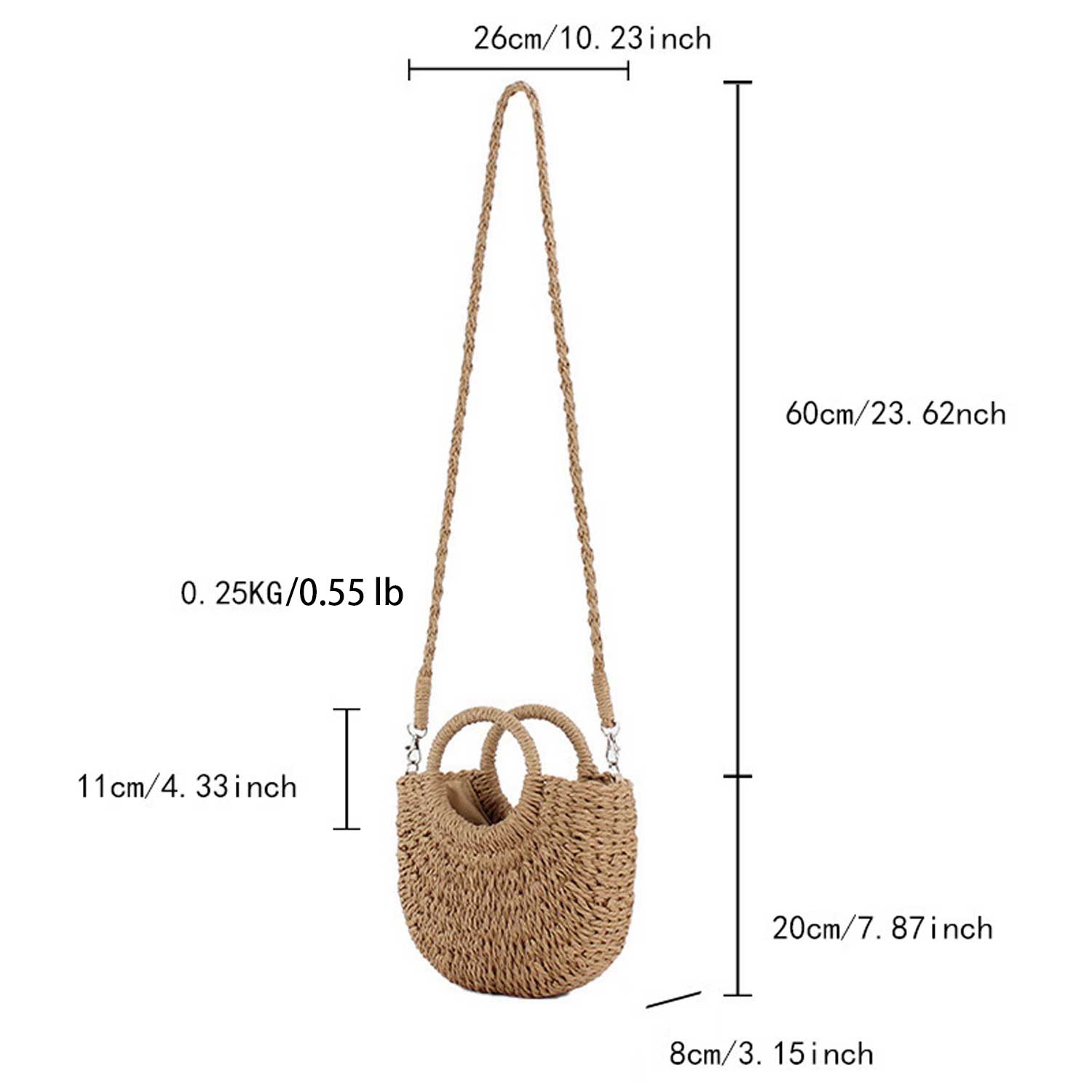 Seaside Woven Hobo – Boho Beach Sling Bag 5