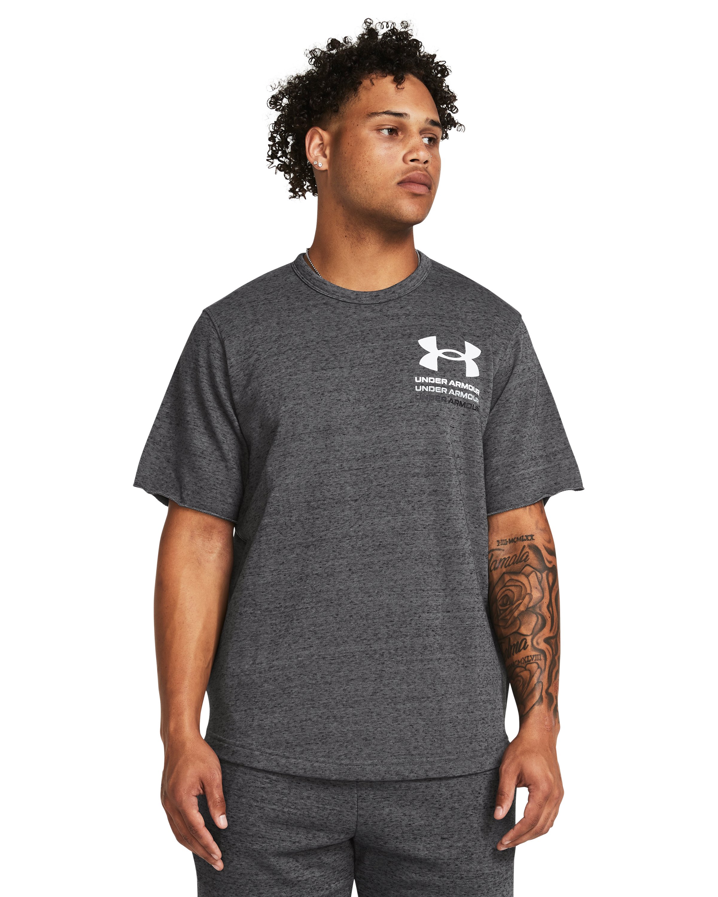 UA Rival Terry Colorblock Men's Short Sleeve 4