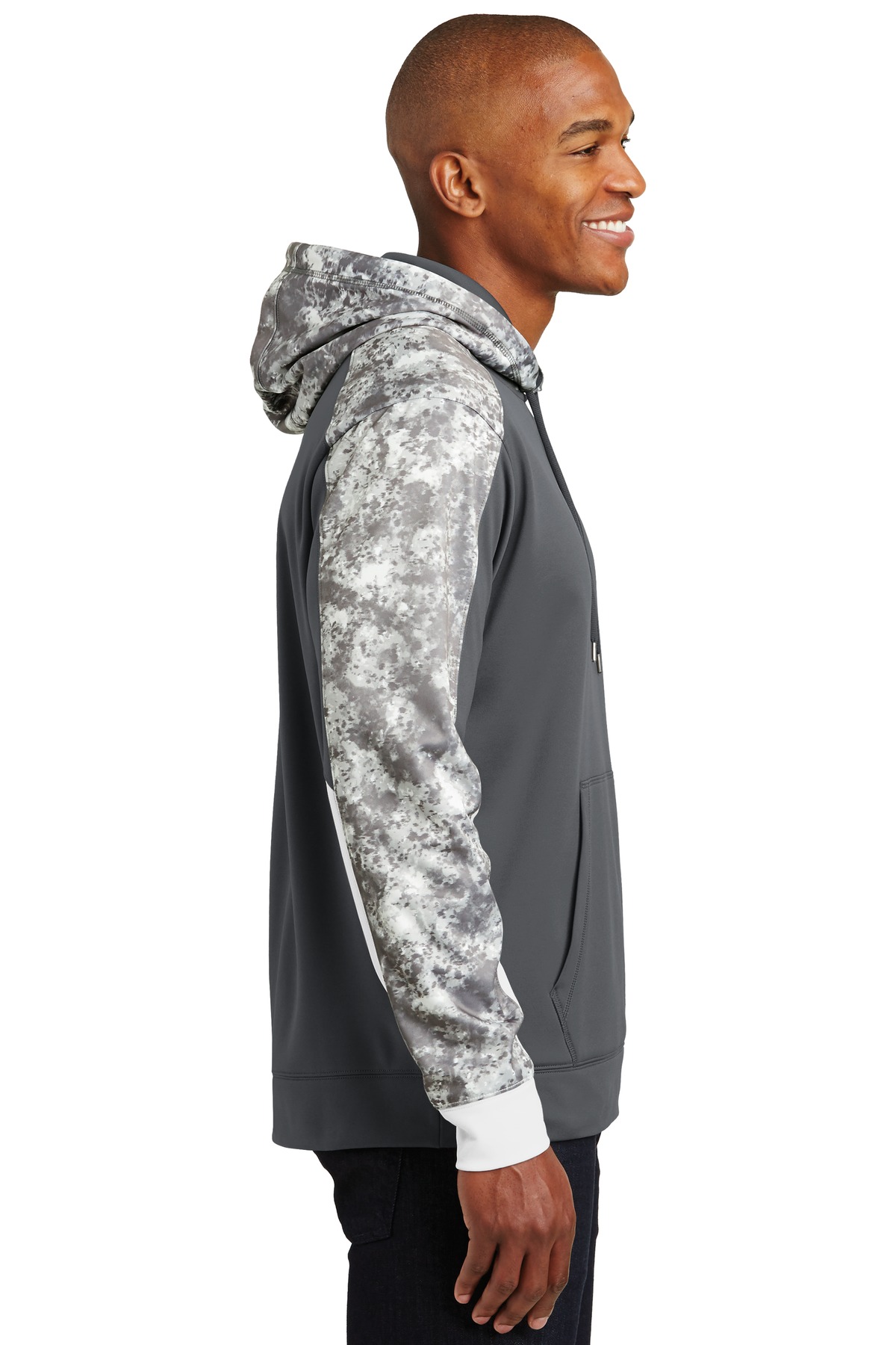 Sport-Tek Sport-Wick Mineral Freeze Fleece Colorblock Hooded Pullover. ST231, custom hoodie or sweatshirt with logo imprint 19