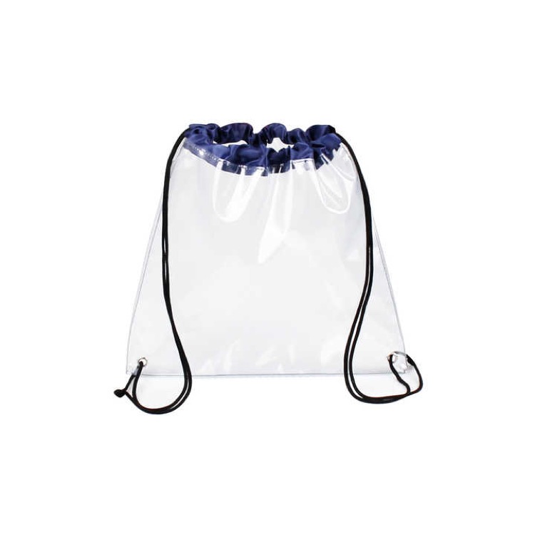 Clear Drawstring Bag,Transparent PVC Backpack 6