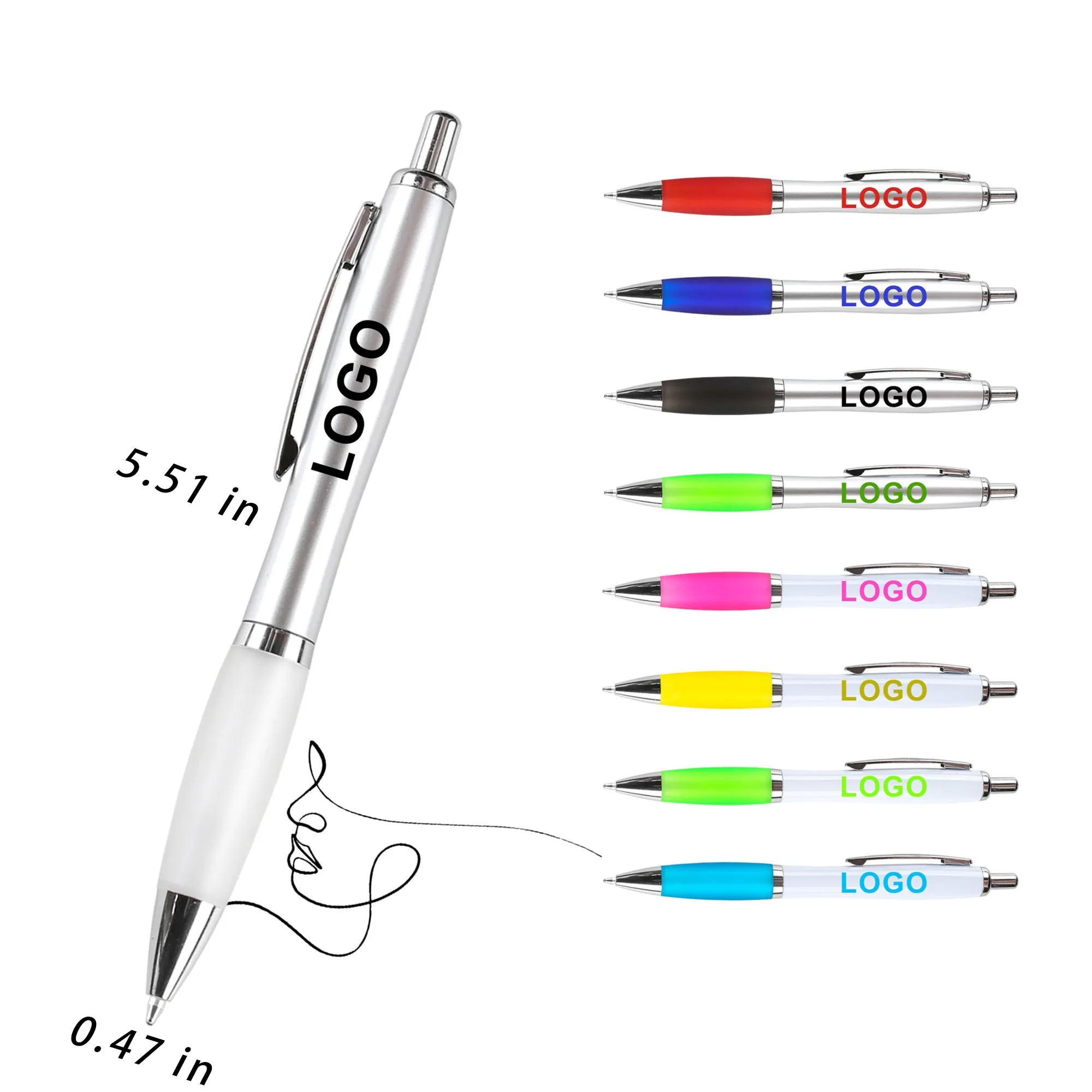 Plastic Ballpoint Pen With Logo For Study,Sustainable 1