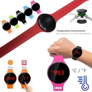 2 In 1 Bracelet Thermometer With Digital Watch Display 9