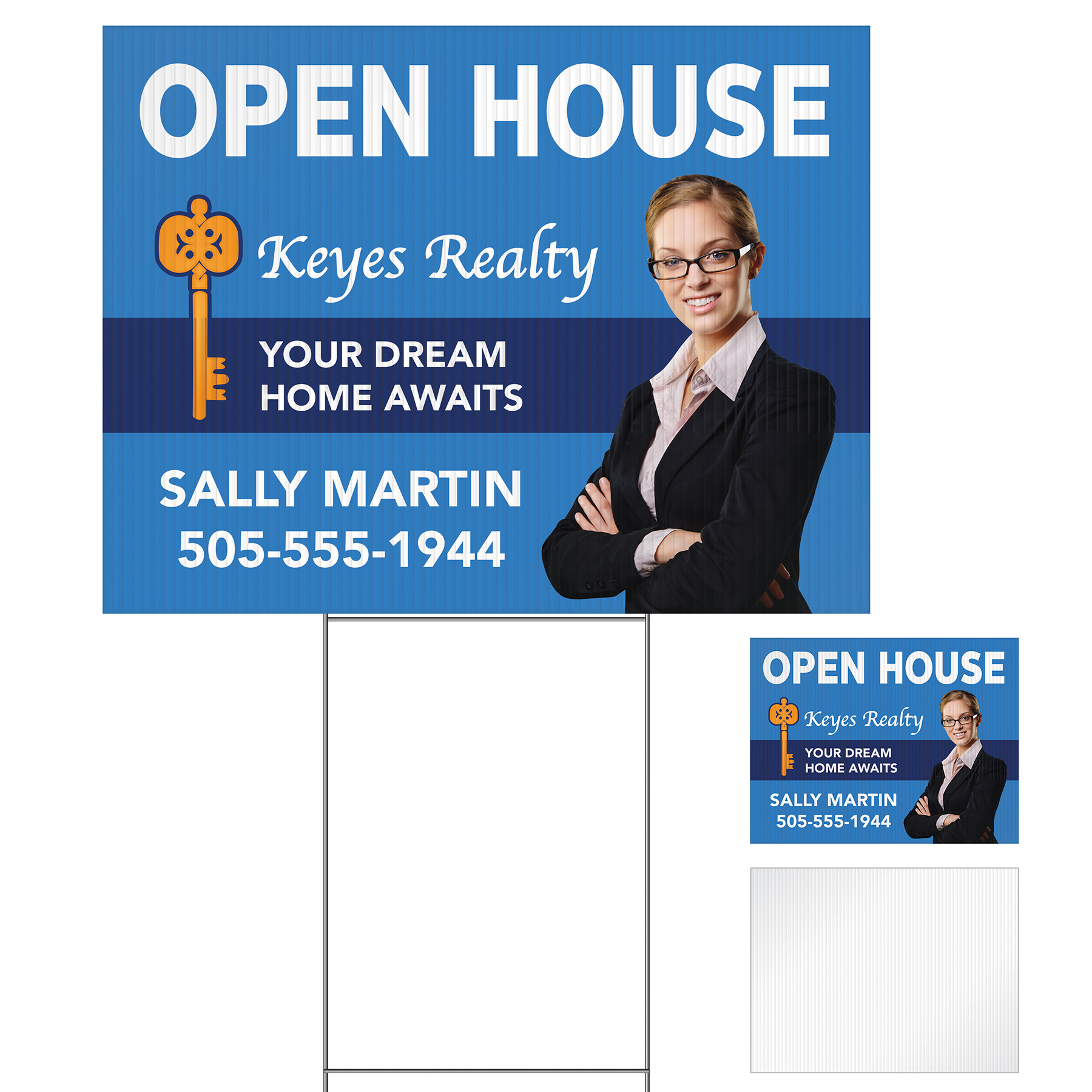 Medium Corrugated Yard Sign - Full Color - 1 Side 2