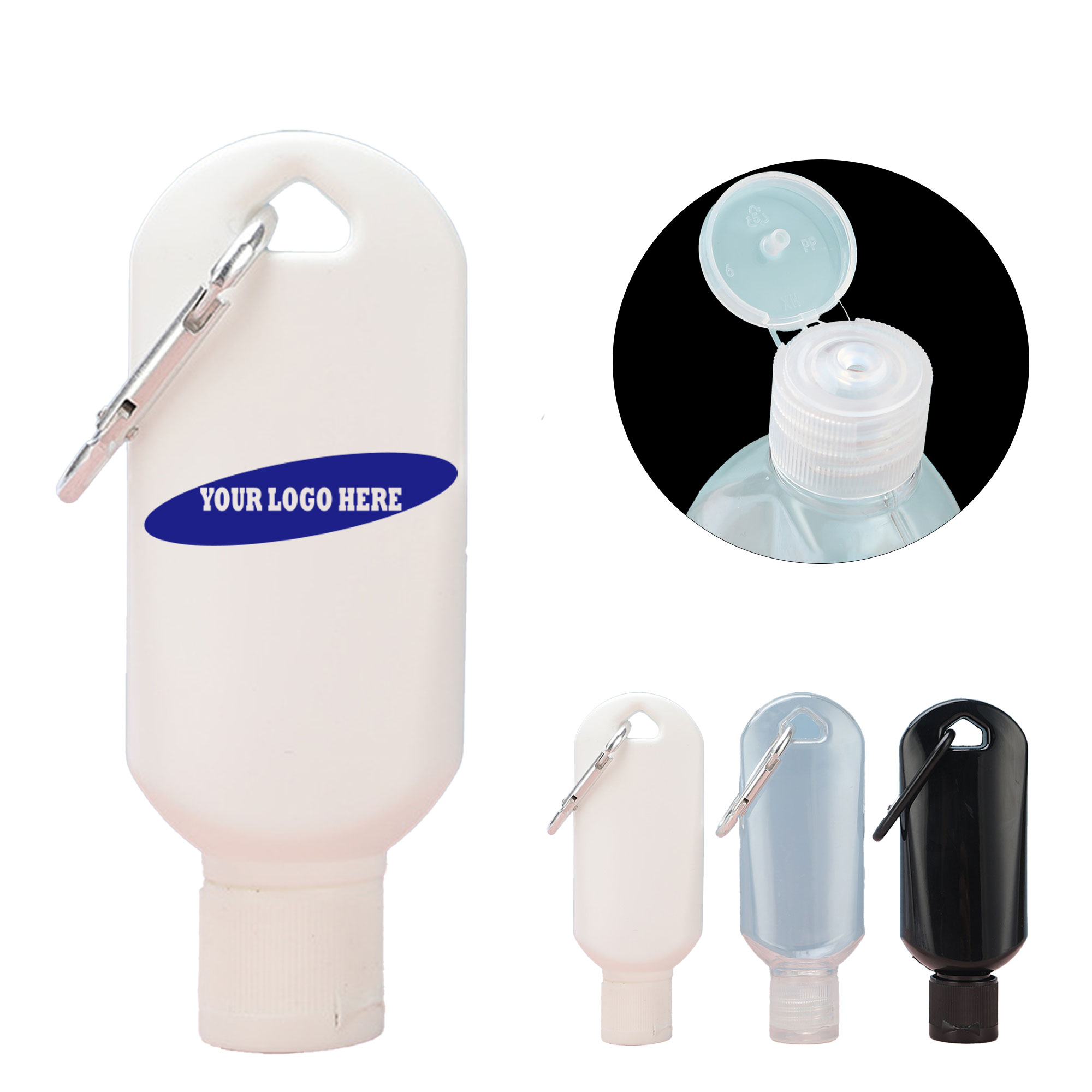 Clip-Attached Portable Gel Dispensing Bottle 2