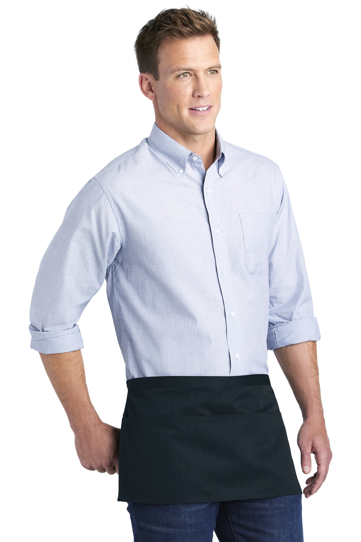 Port Authority Three-Pocket Waist Apron. A602 9