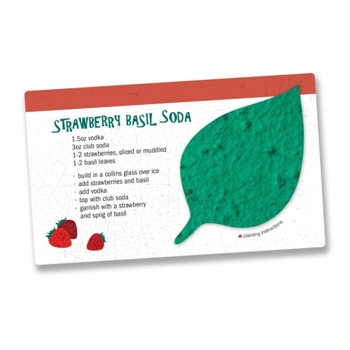 Seed Paper Shape Recipe Card