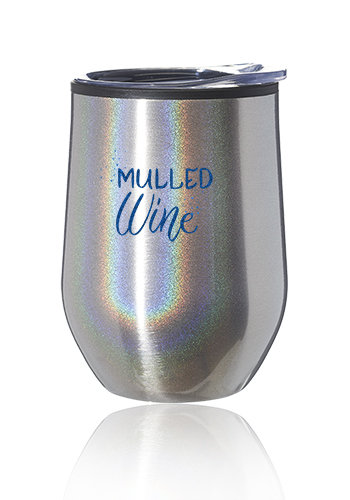 12 oz. Iridescent Stemless Wine Glasses with Lid 17