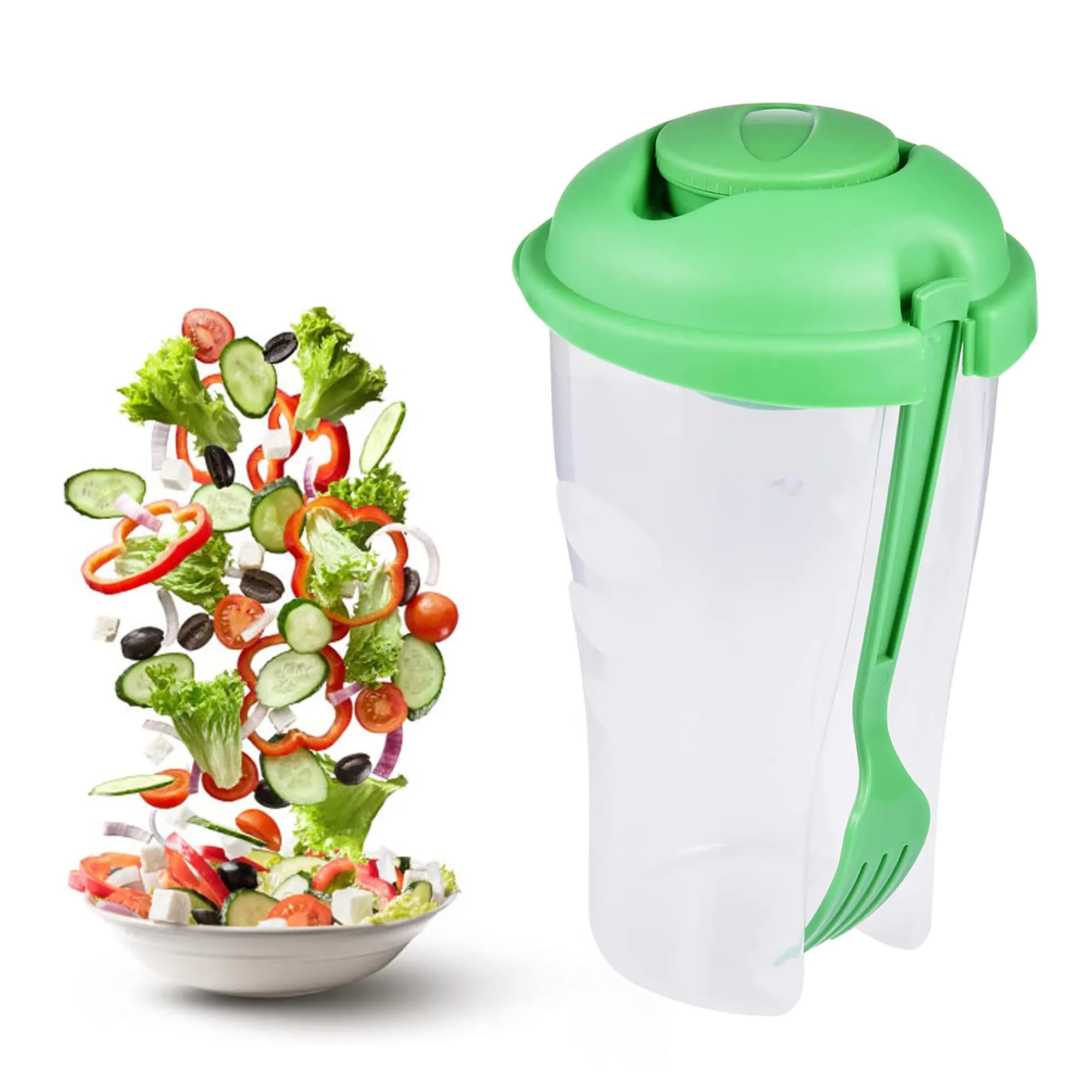 Fresh Salad Container With Fork 2