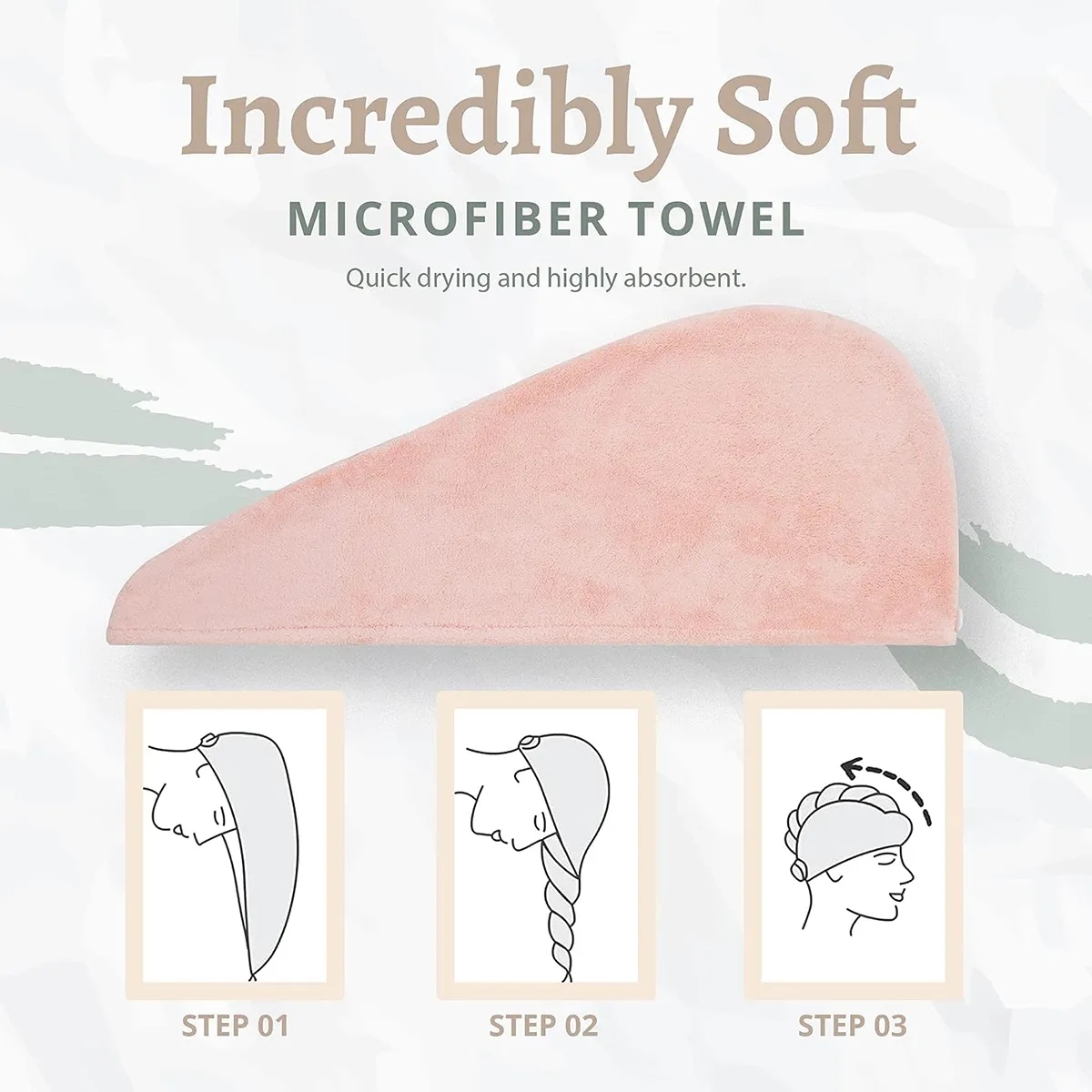 Hair Towel Wrap Hair Drying Towel 4