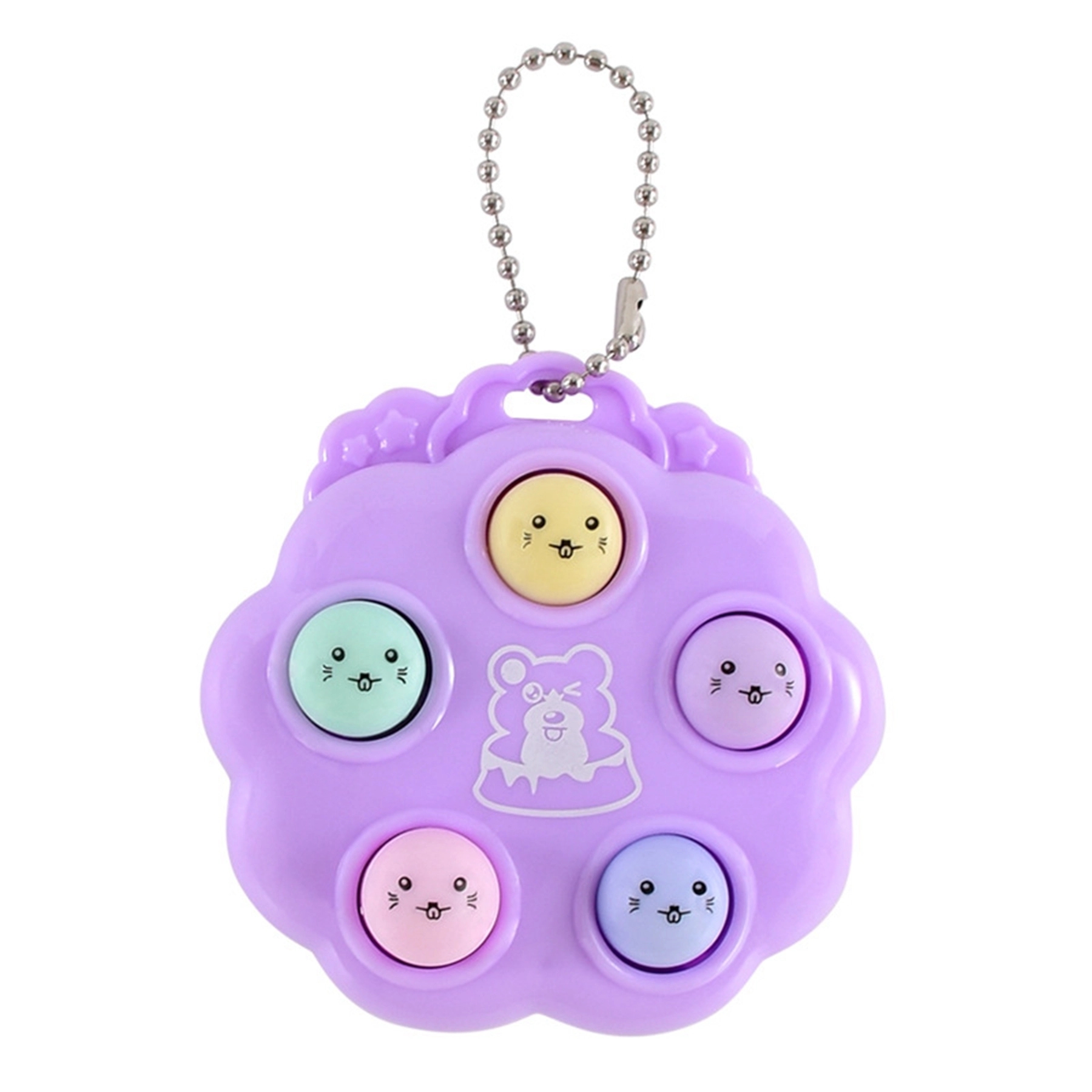 Colorful Push Pop Bubble Keychain Toy Pendant 25