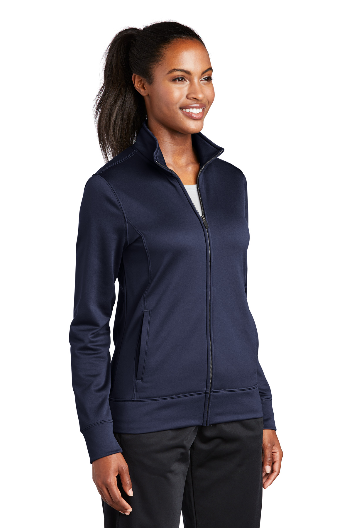 Sport-Tek® Women's Sport-Wick Fleece Full-Zip Jacket 1