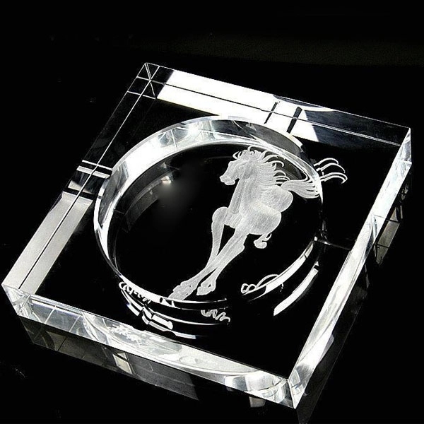 Customized Square Crystal Ashtray 3