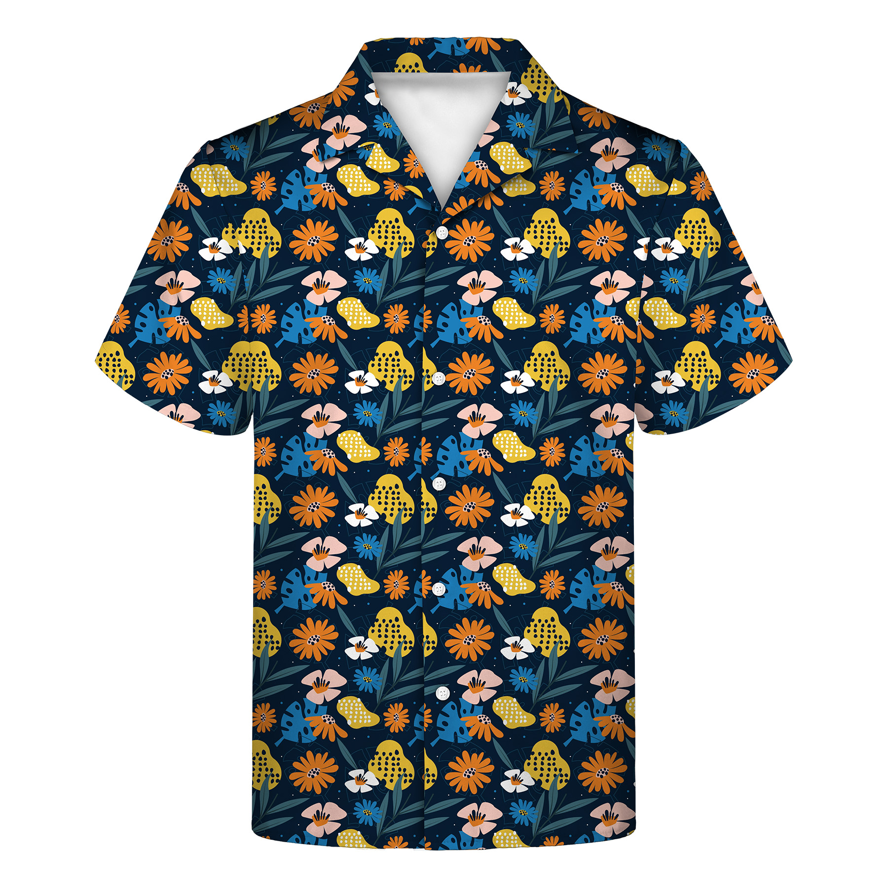135gsm Sublimated Hawaiian Cuban Collar Camp Shirt-UPF 50+ 4
