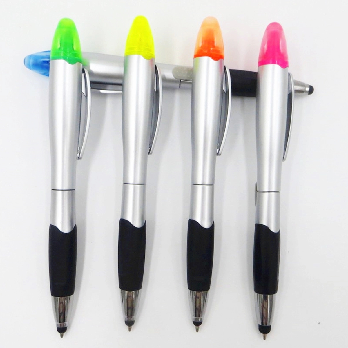 Slim Highlighter Ballpoint Pen With Soft Grip 5