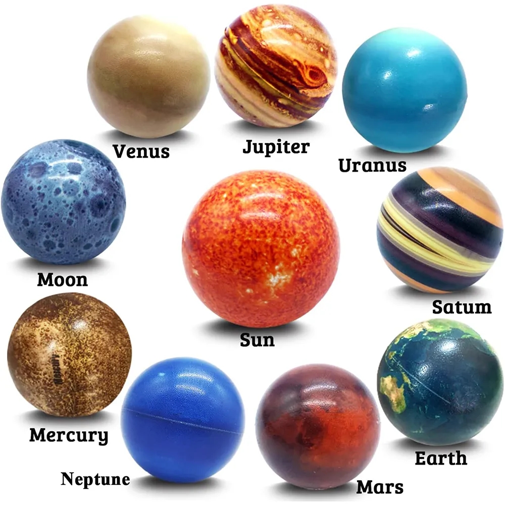 Planets Shape Foam Stress Relief Fidget Toy Balls 5