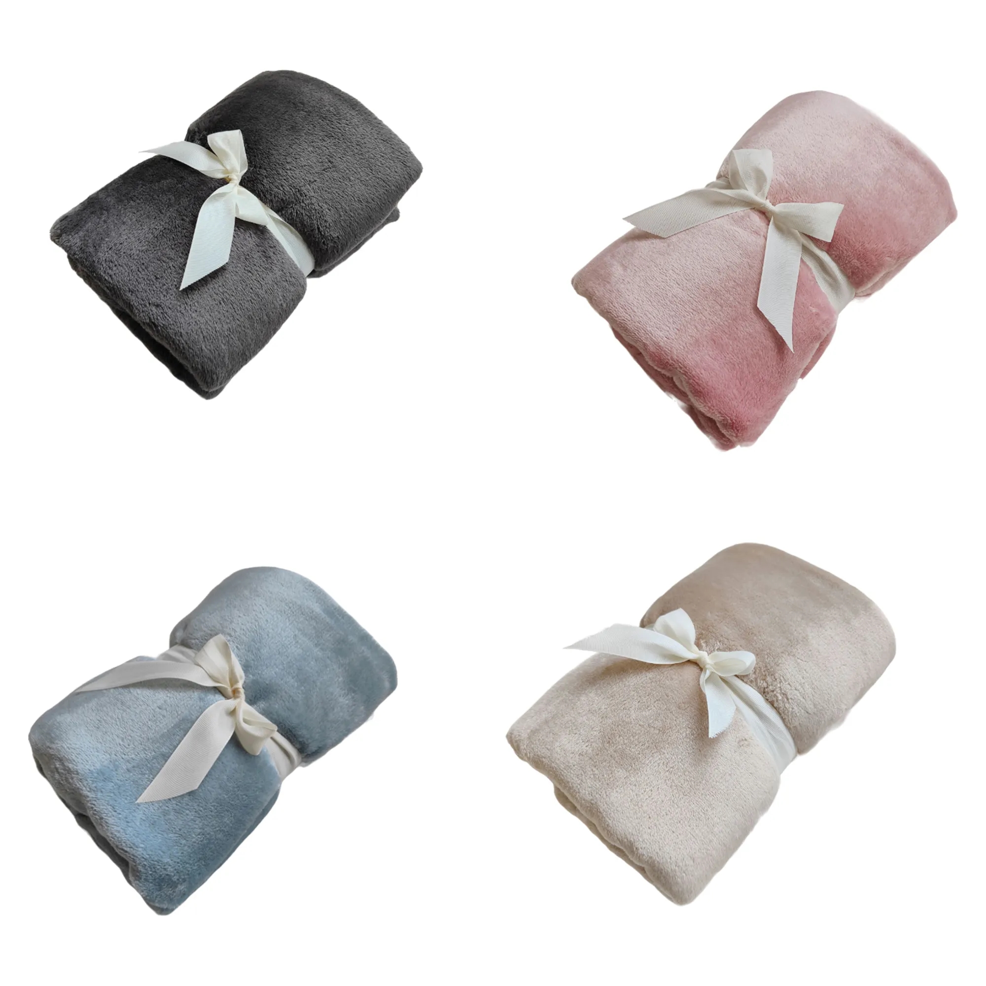 Solid Colored Flannel Blanket 2