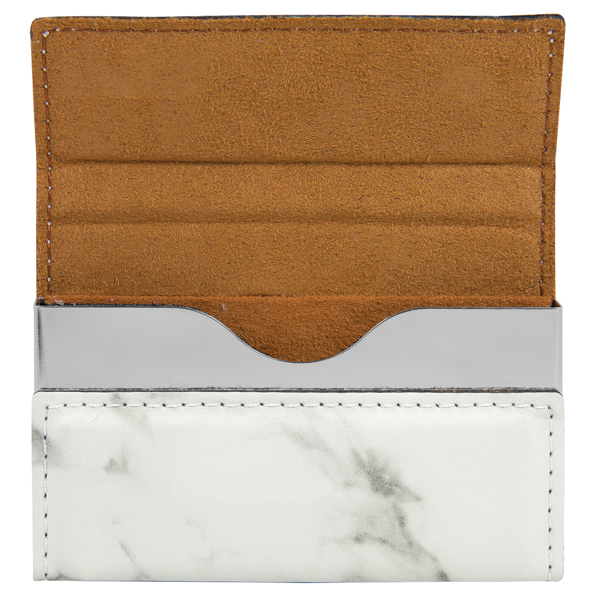 Marble Leatherette Business Card Holder 3