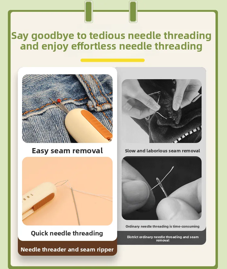 2 in 1 Needle Threader and Seam Ripper 4