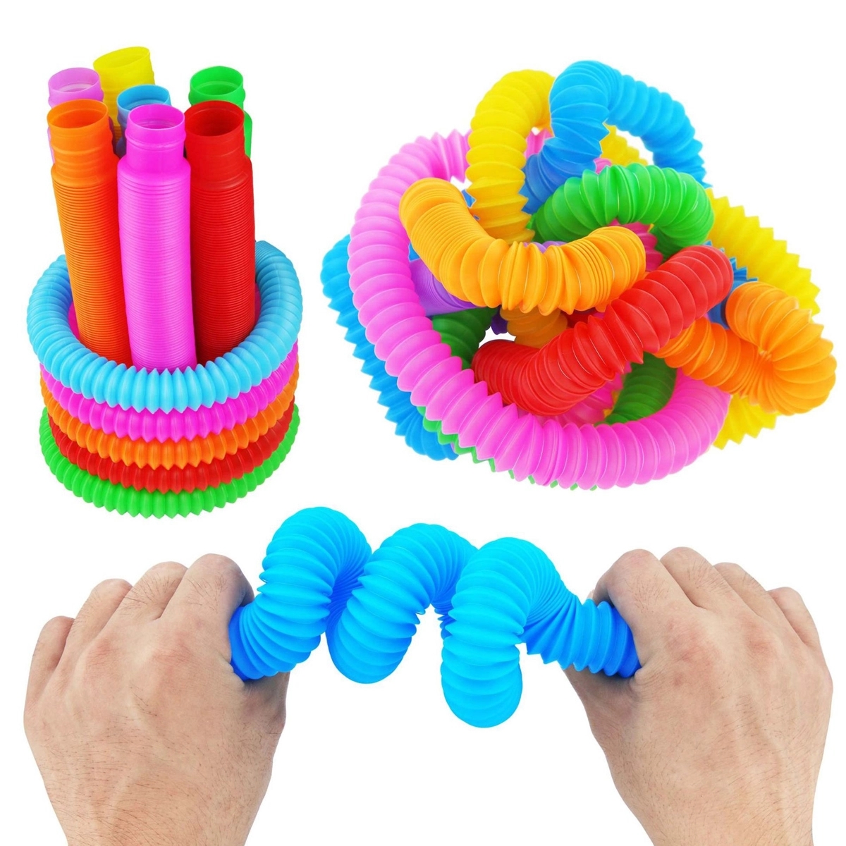 Pop Tube Toys Fidget Unique For Kid Fine Motor Skills 3