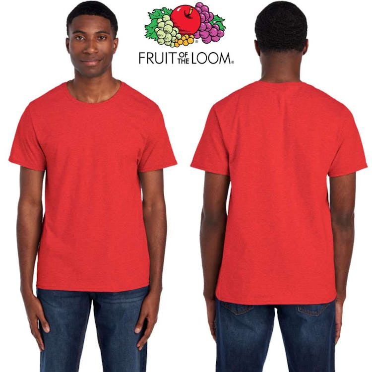 Fruit of the Loom Unisex T-Shirts - Size 3XL Fiery Red 1