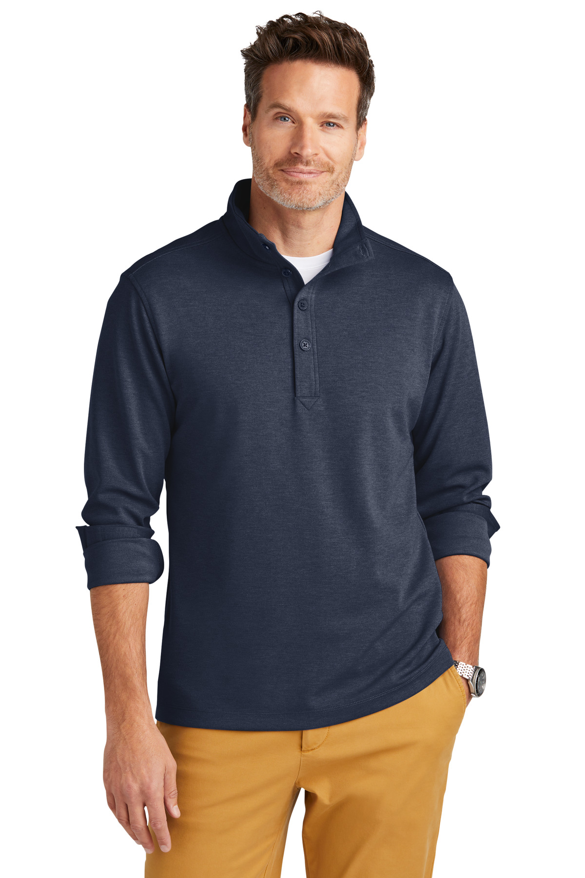 Brooks Brothers Mid-Layer Stretch 1/2-Button BB18202 20