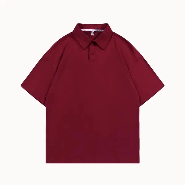 Loose Fit Cotton Polo Shirt 10