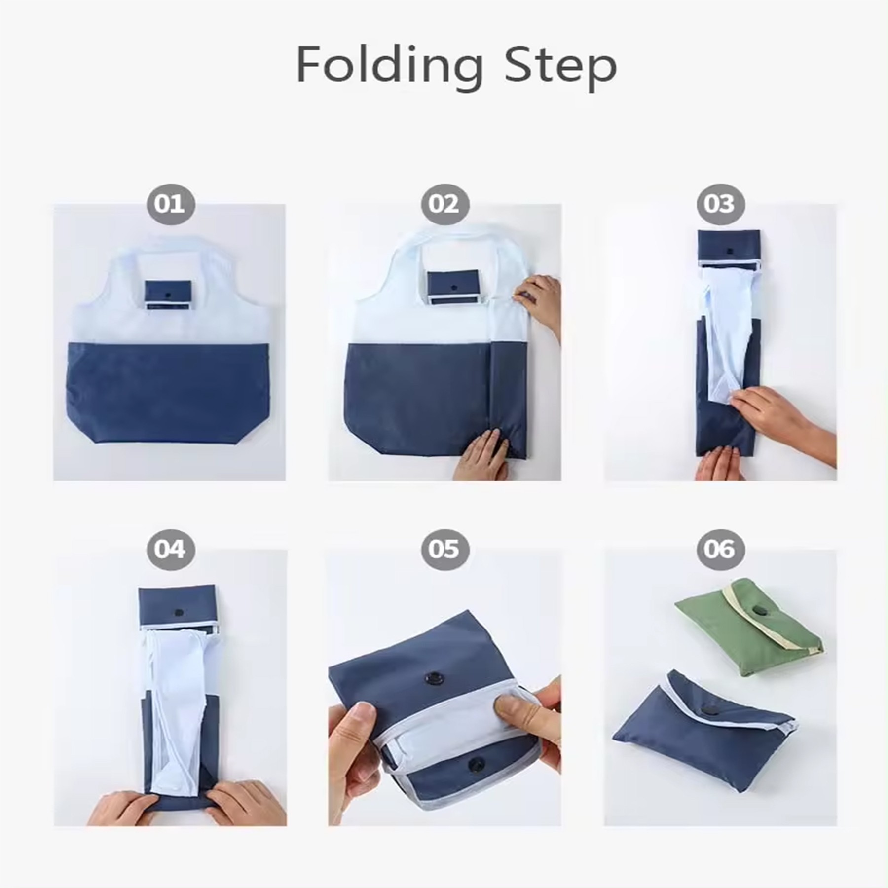 Rpet Reusable Folding Shopping Bag 2