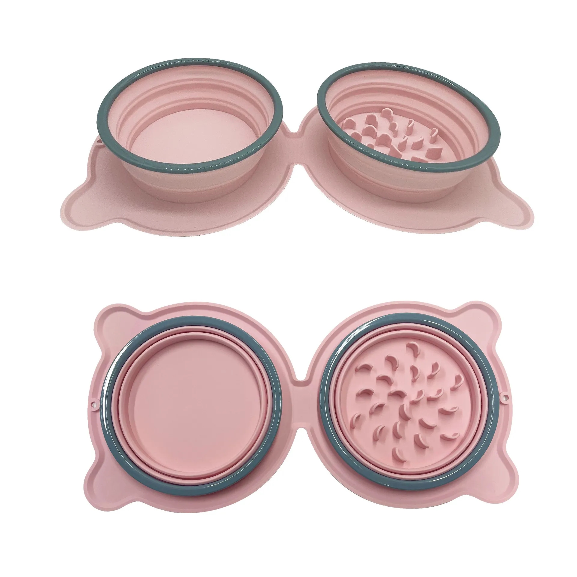 Silicone Folding Double Dog Bowl 4