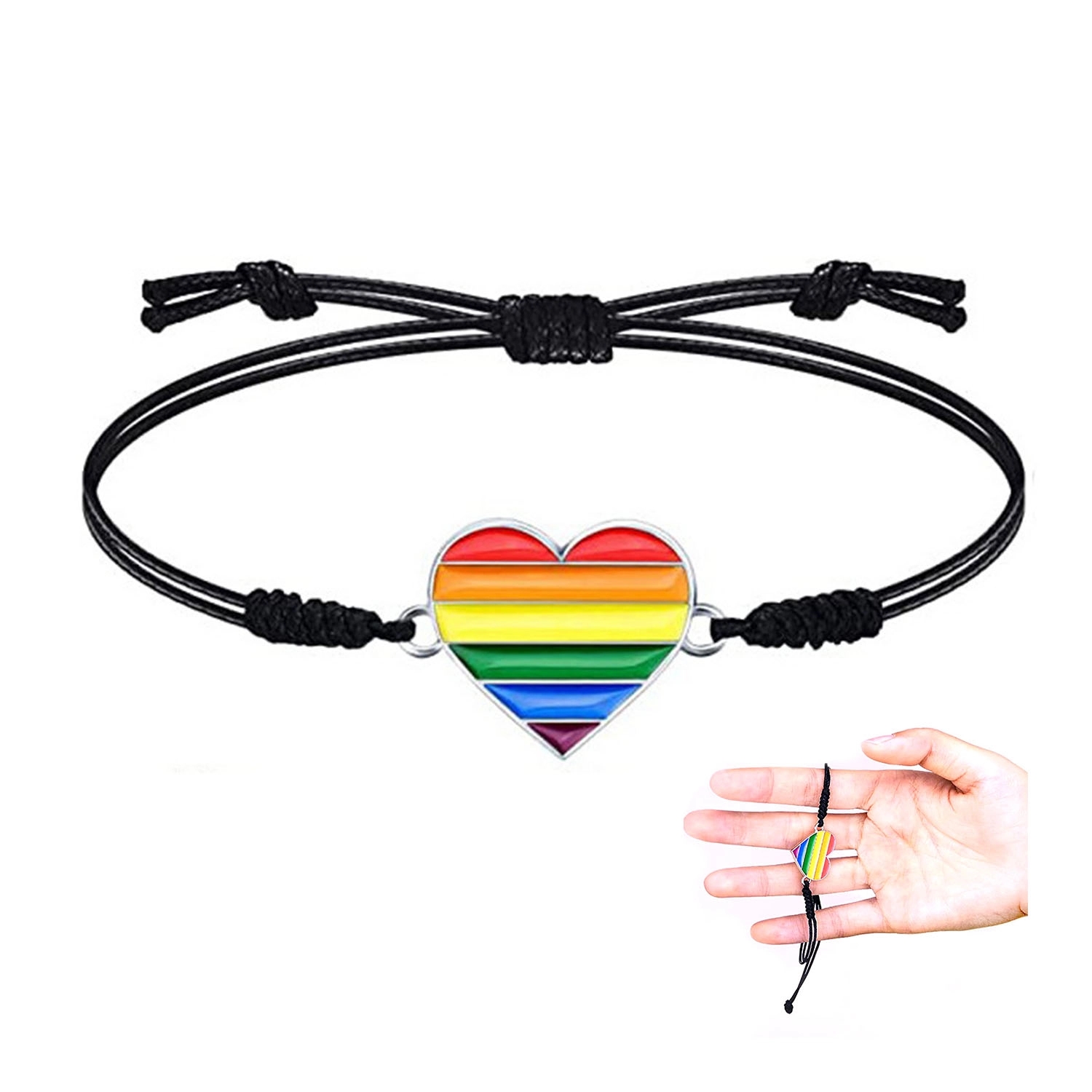 Women Heart Braided Bracelet 1