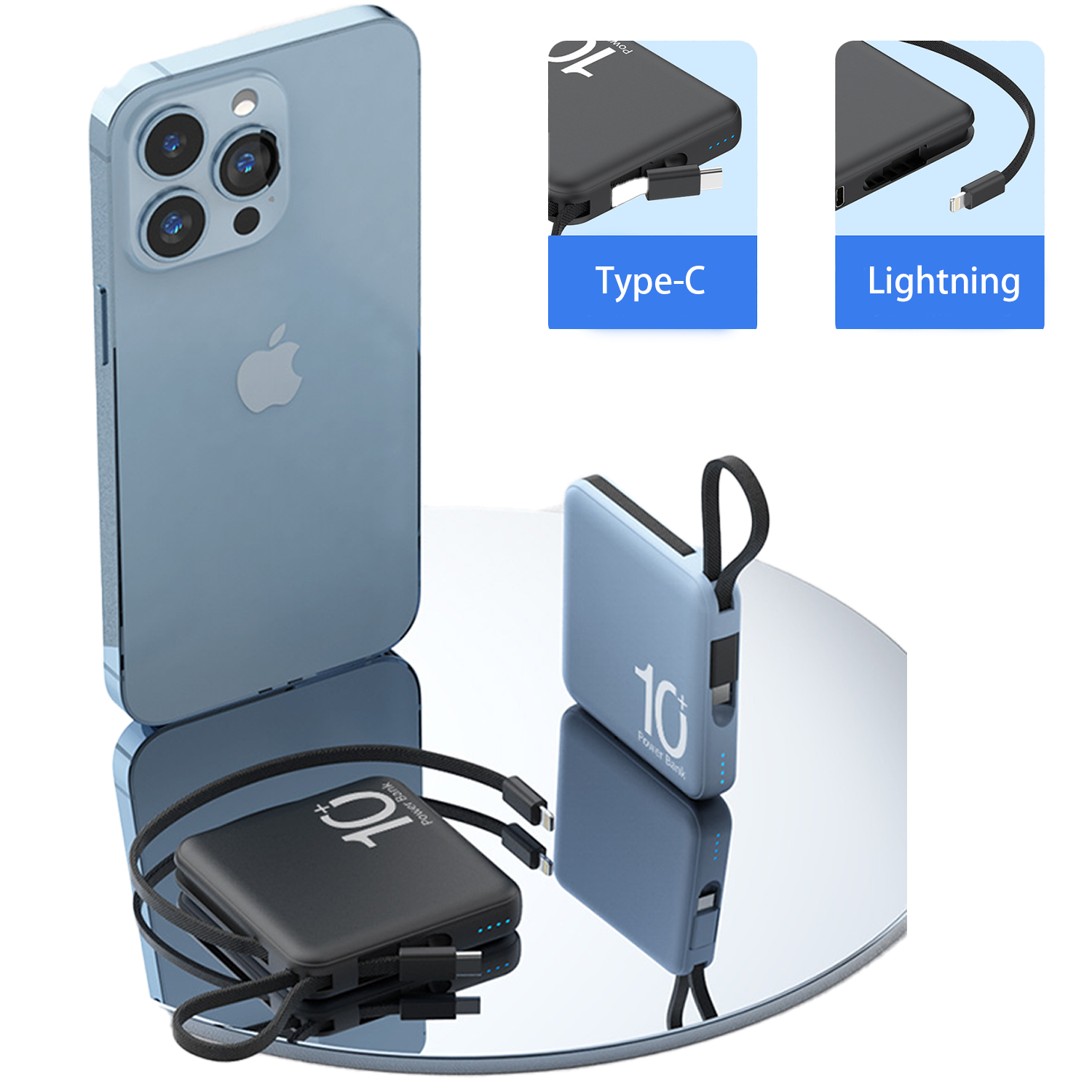 5000 mAh Mini Portable Pocket Charger Power Bank 4