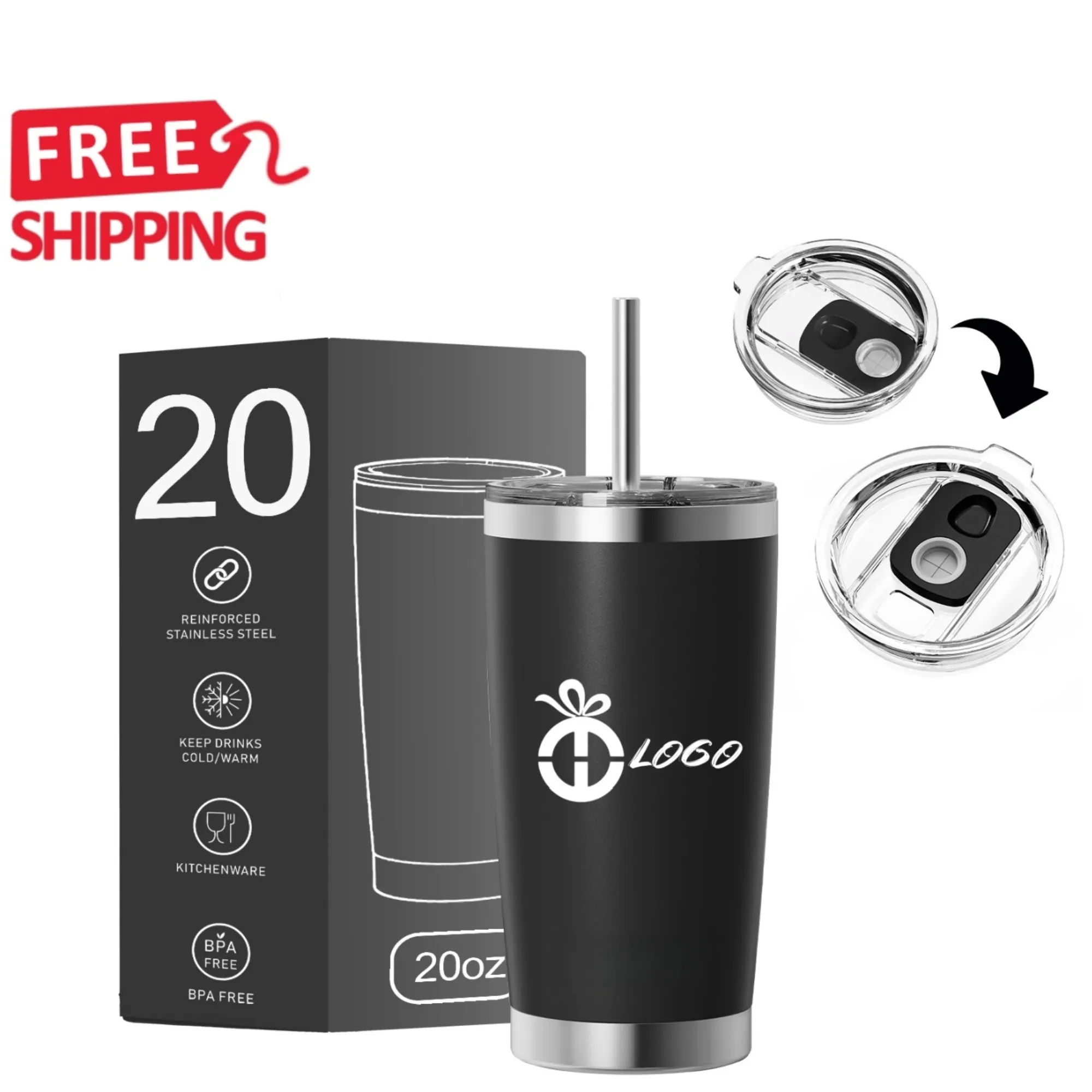 20 oz Vacuum Insulated Stainless Steel Tumbler 4