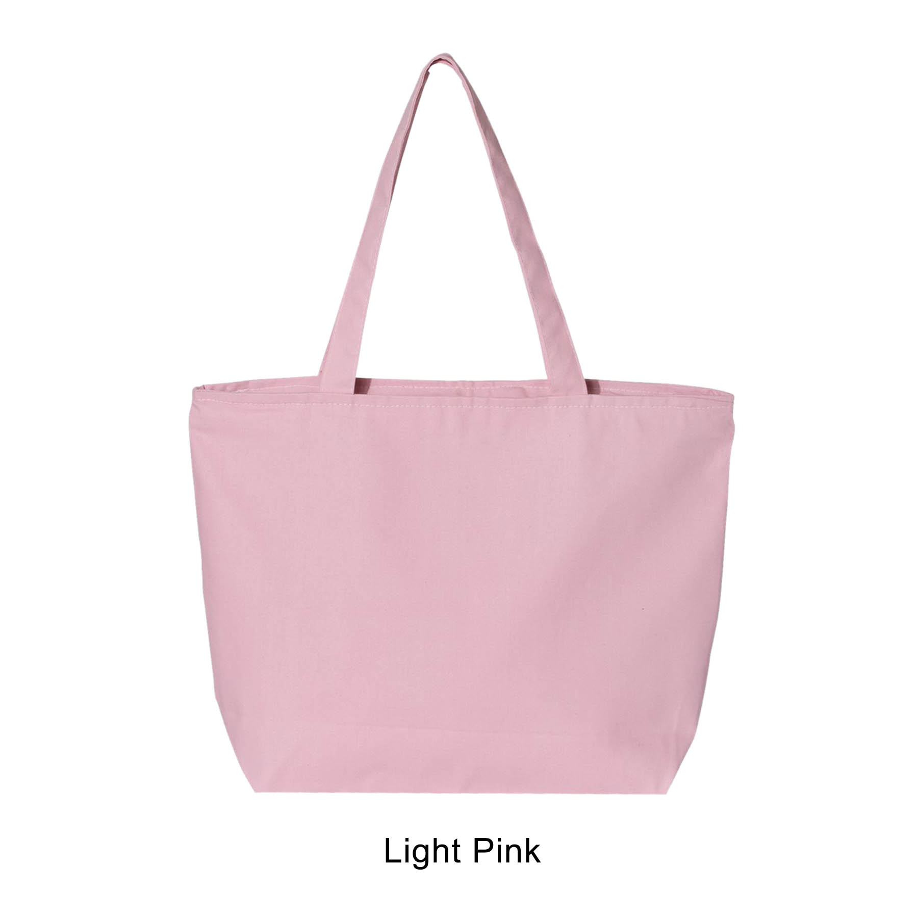 12 oz. Heavy Cotton Canvas 25L Zippered Tote Bag_R109BT 3