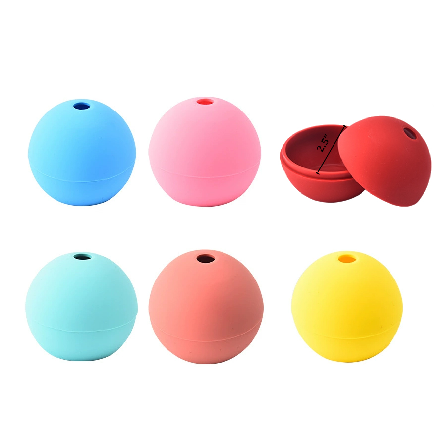 2.5 Inch Round Ice Cube Mold Makes 3