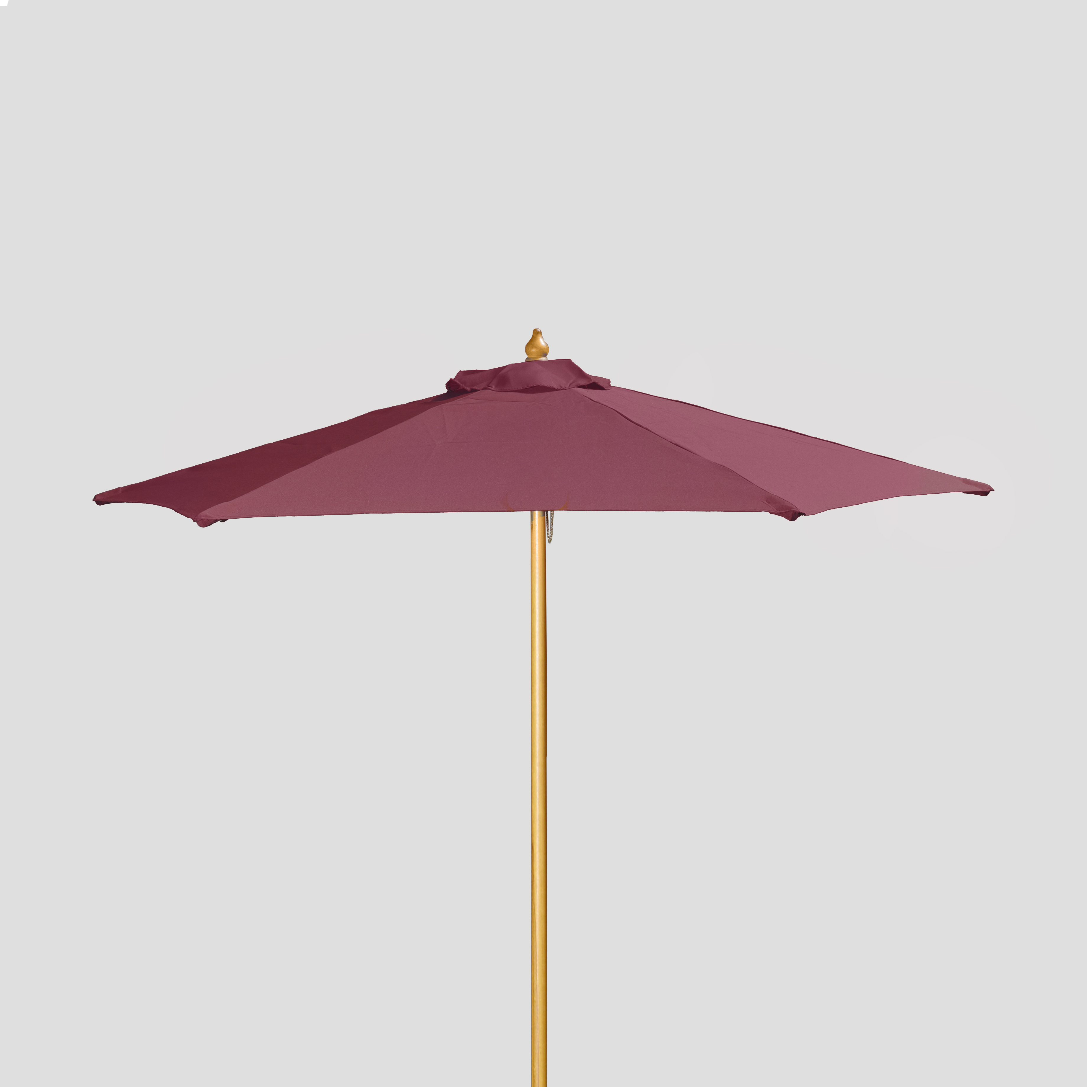 7' Wood Market Umbrella