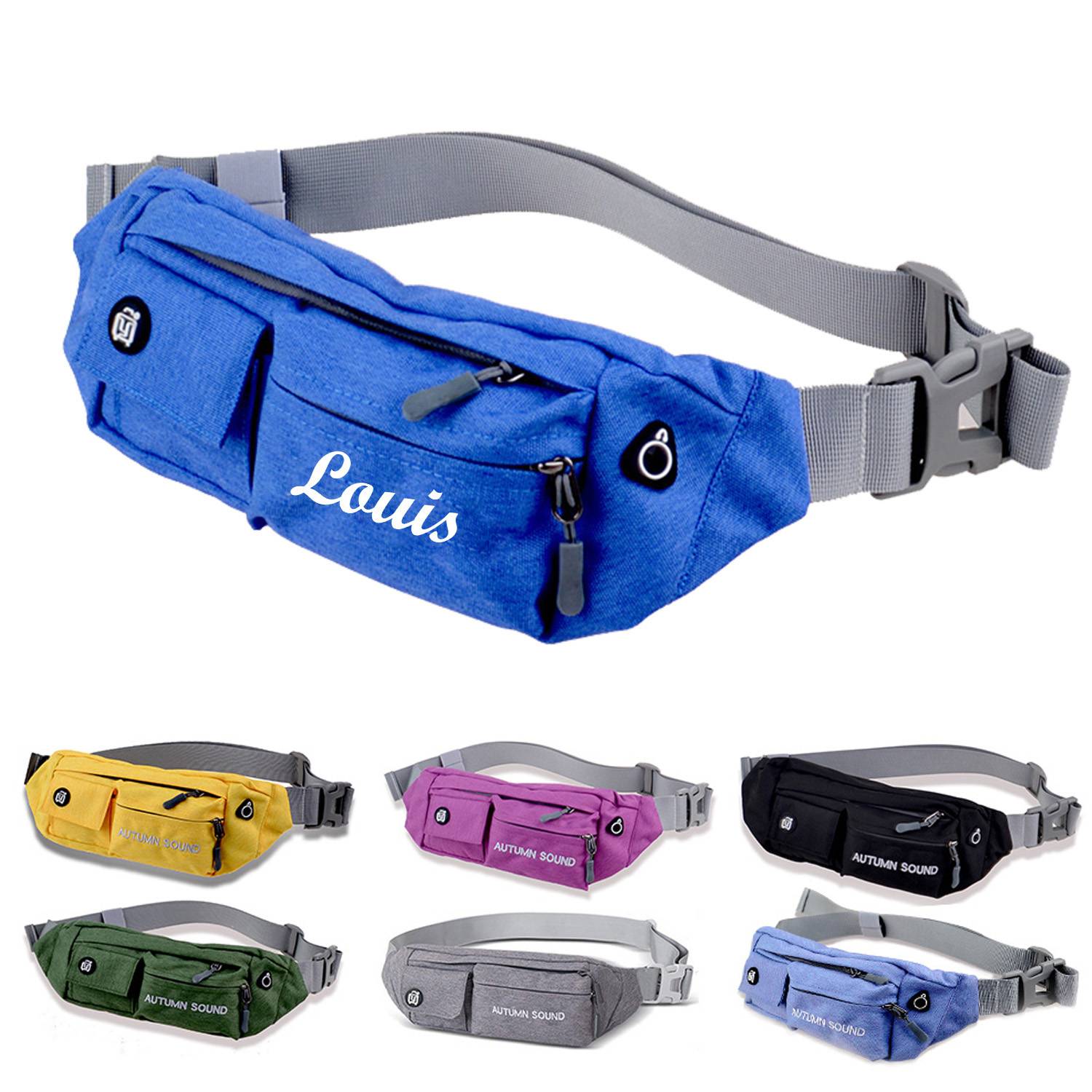 Waterproof Outdoor Running Fanny Packs w/ Zipper 4