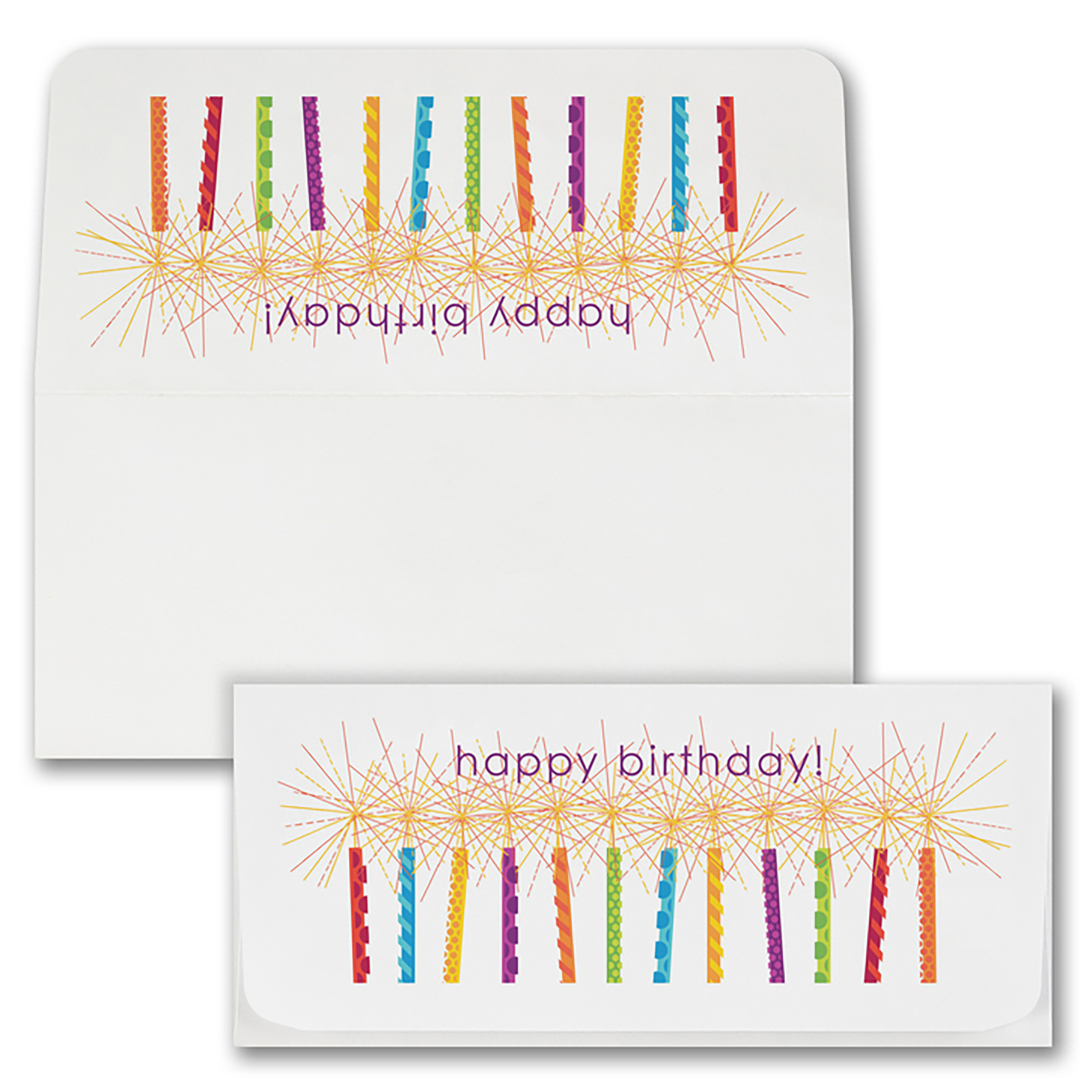 Birthday Candles Currency Envelope (Sparkling Candles) 1