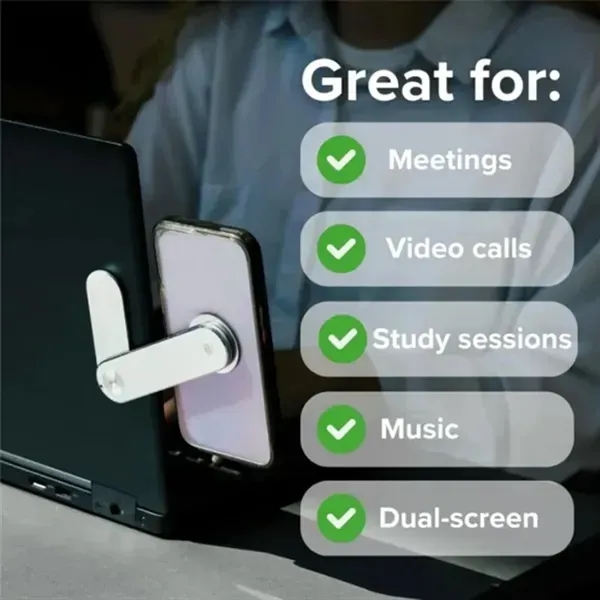 Adjustable Aluminum Dual-Screen Phone Stand 5