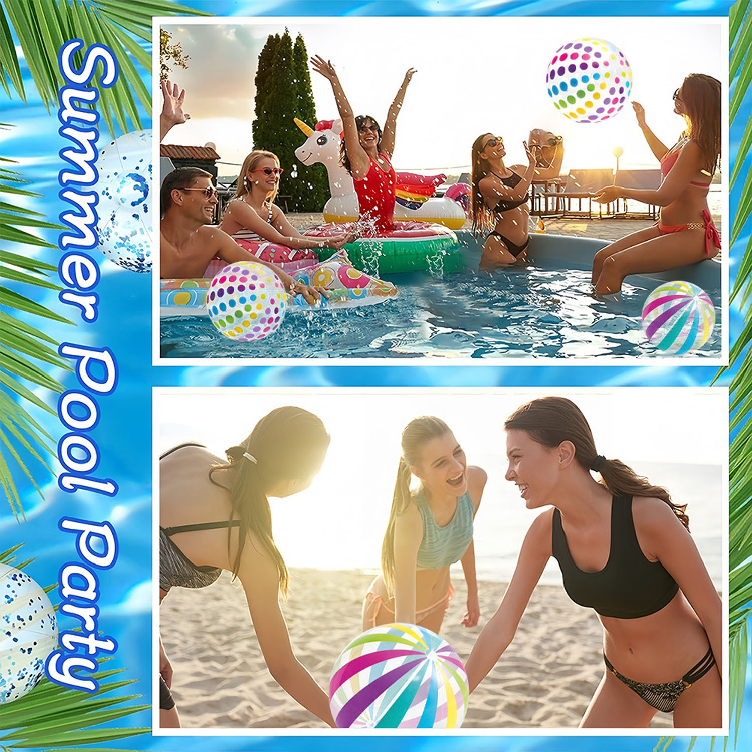 Eco Friendly PVC Inflatable Beach Ball 2