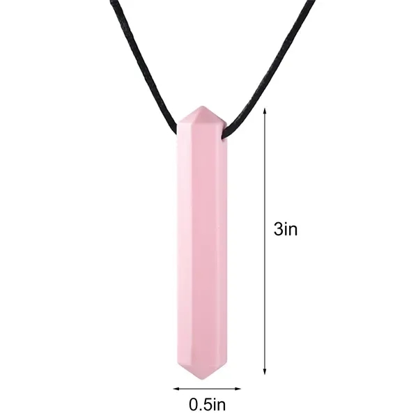 Gem Silicone Chew Necklace for Children 2