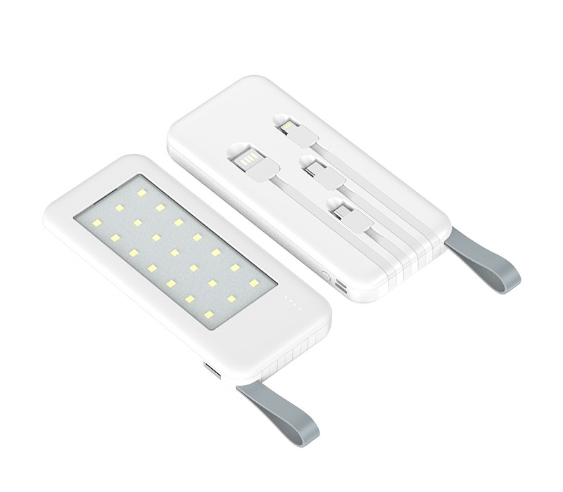 4-in-1 Power Bank with LED Light -10000 mAh 3