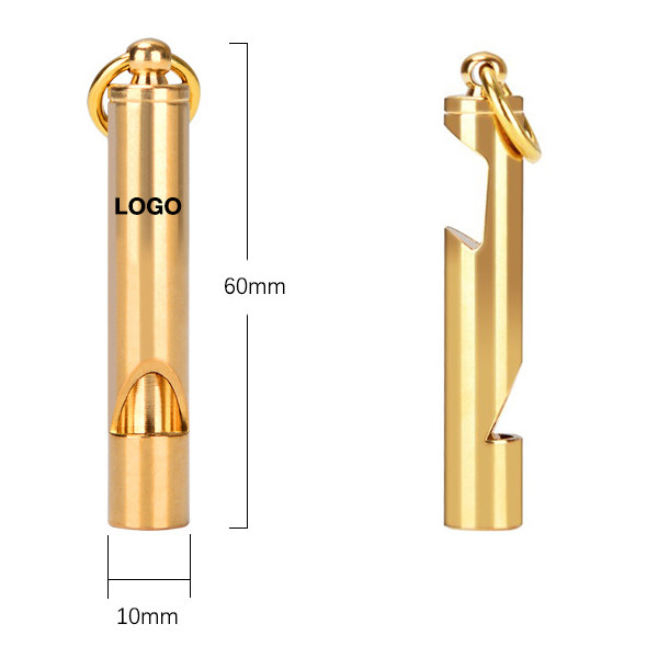 Brass Bottle Opener W/ Whistle 1