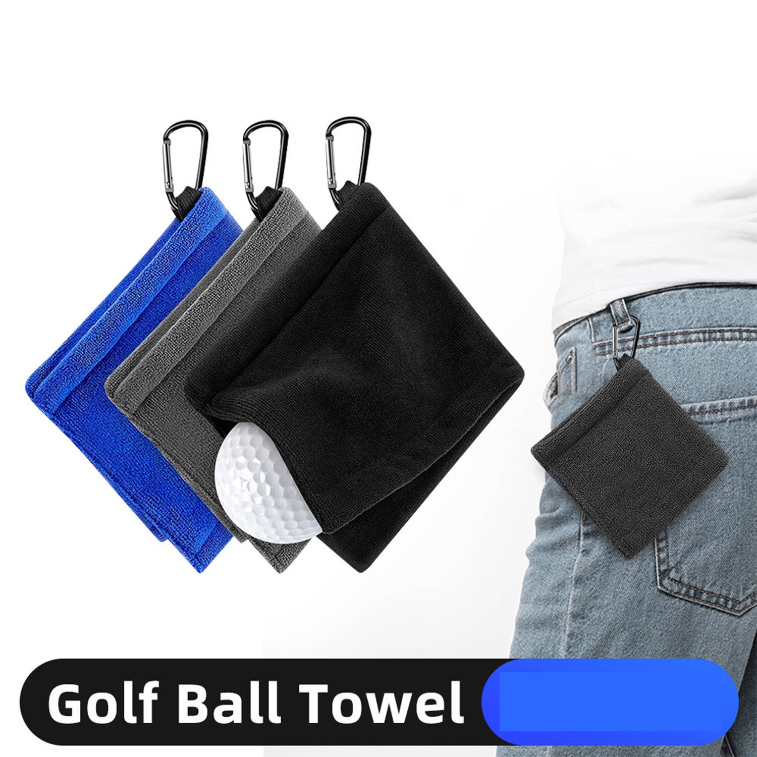 Golf ball cleaning towel 3