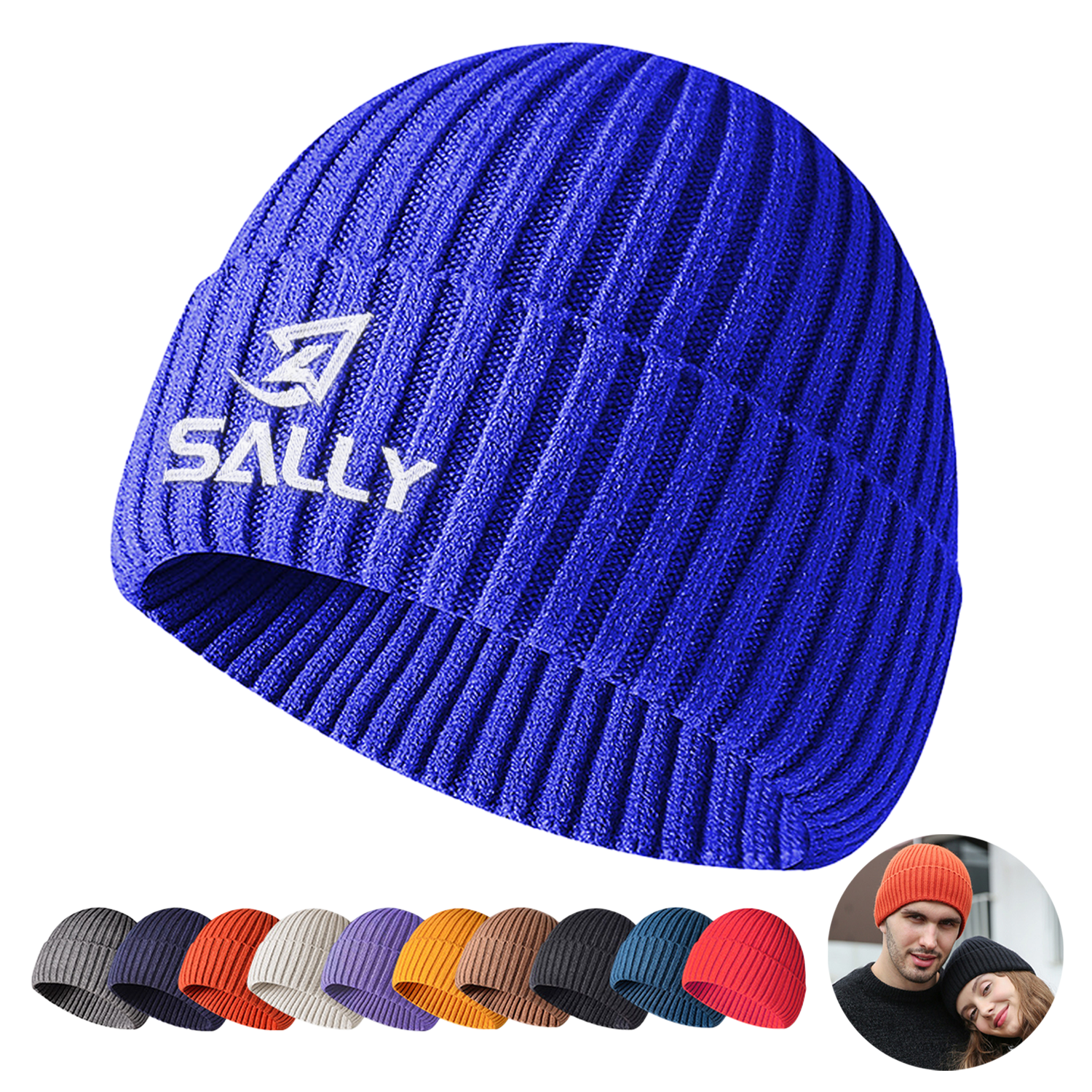 Acrylic Embroidered Beanie 1