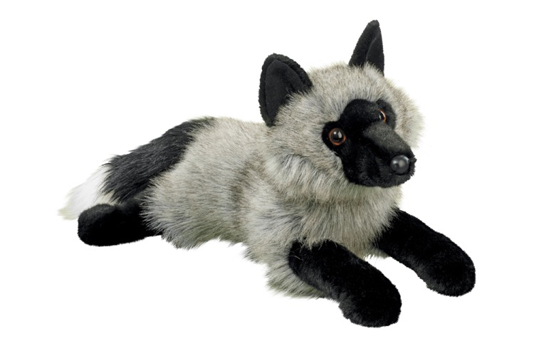 Sterling DLux Silver Fox Stuffed Animal 2