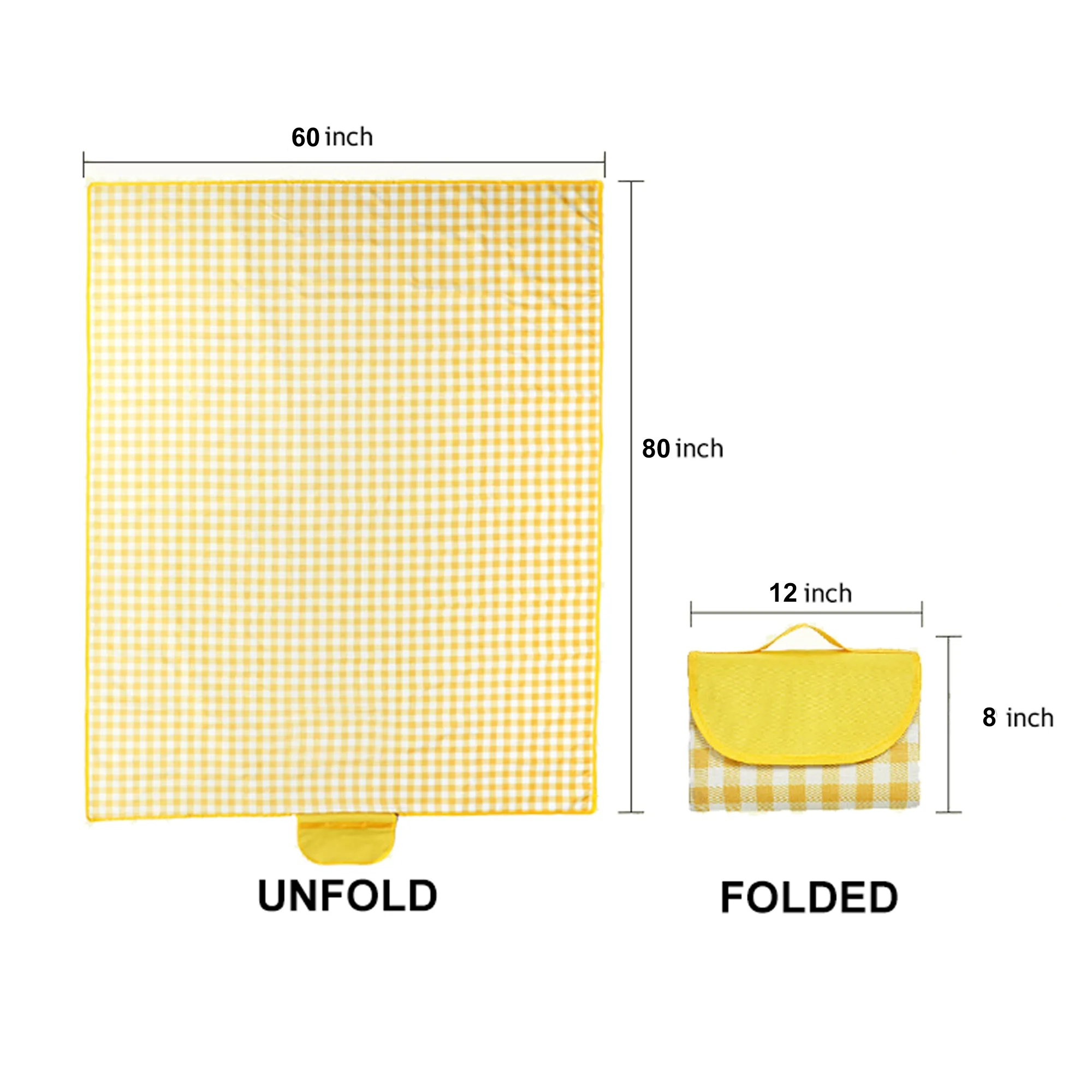 Waterproof Picnic Blanket Roll-Up Beach Mat 1