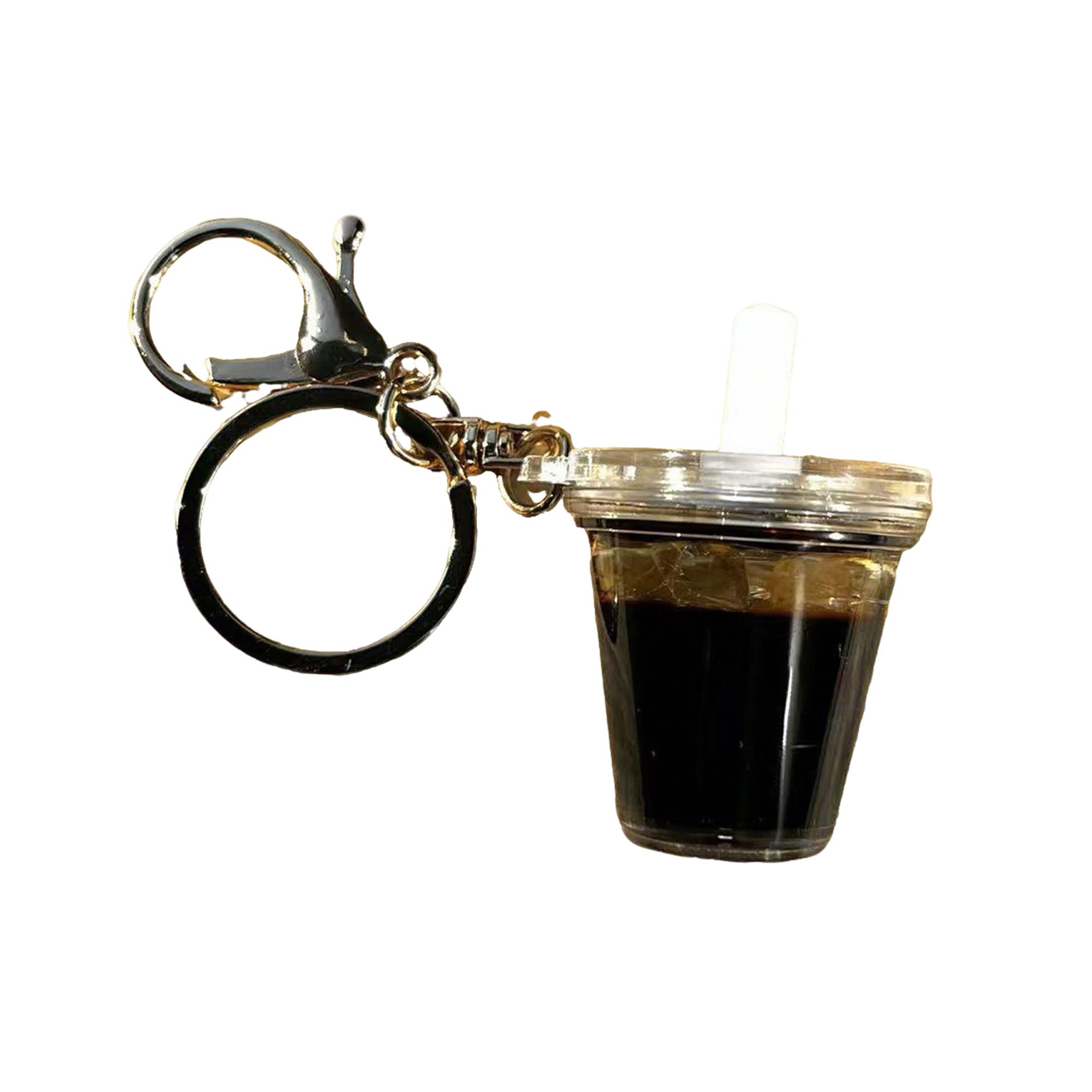 Mini Acrylic Iced Americano Coffee Keychain Magnet 3